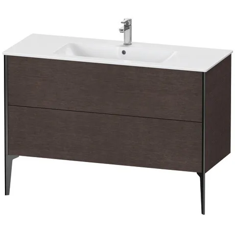 Duravit Waschtischunterschrank bodenstehend „XViu“ 121 × 59,4 × 48 cm in Eiche Dunkel gebürstet