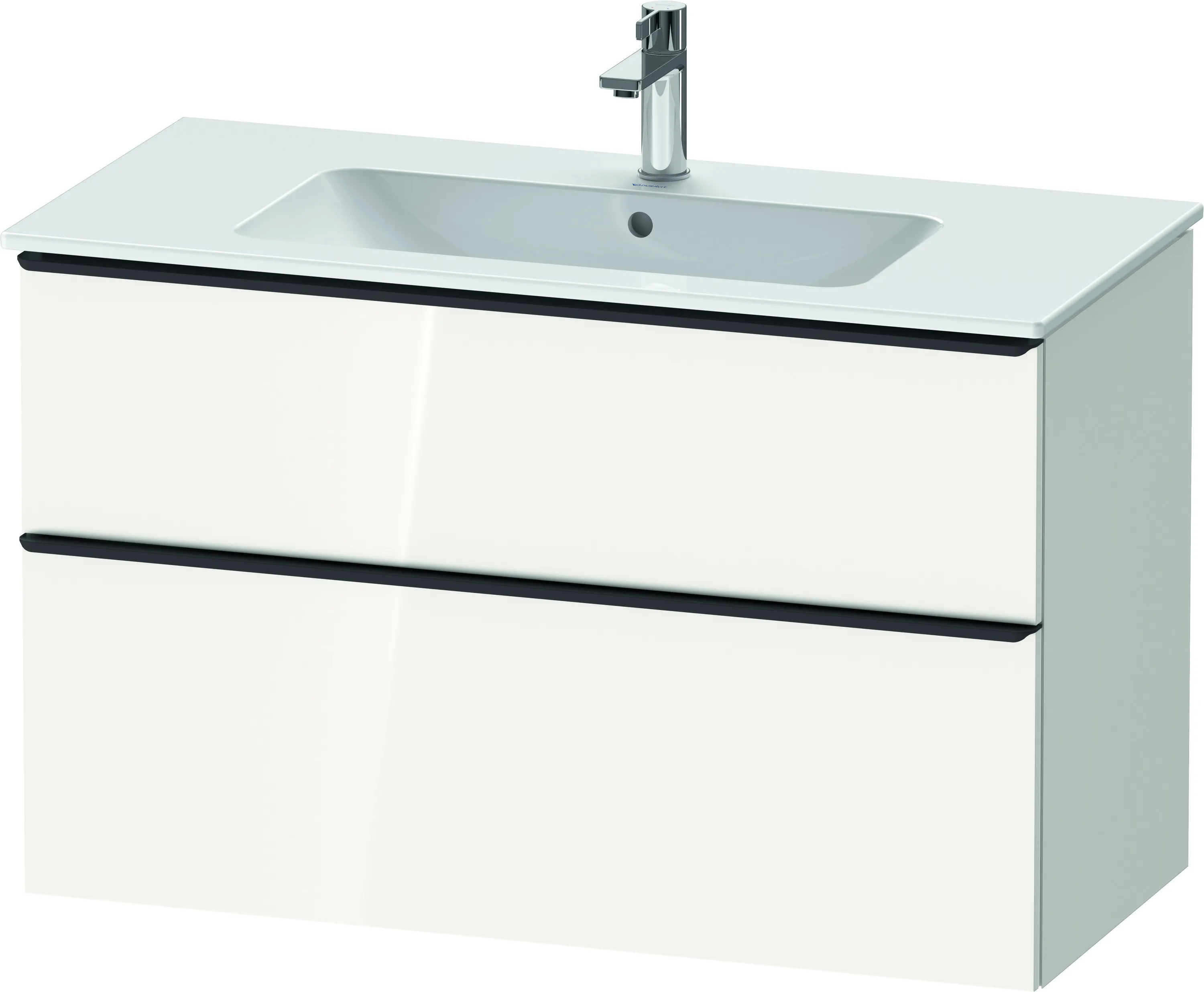 Duravit Waschtischunterschrank wandhängend „D-Neo“ 101 × 62,5 × 46,2 cm Weiß Hochglanz