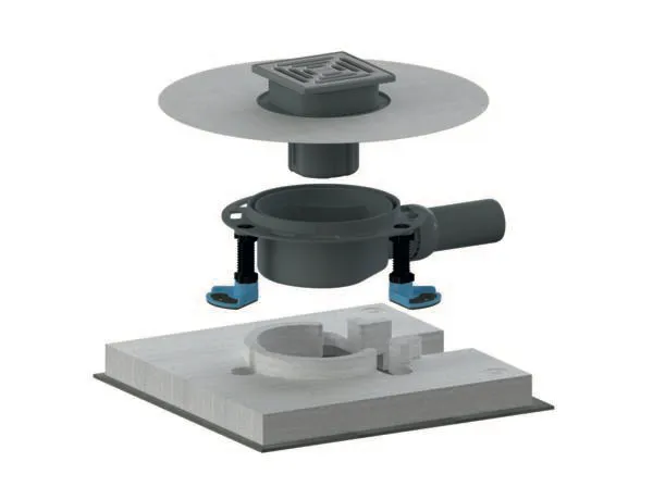 Bodenablauf Set DallDrain Select, DN 50, 120 x 120 mm Bodenablauf Set DallDrain Select, DN 50, 120 x 120 mm