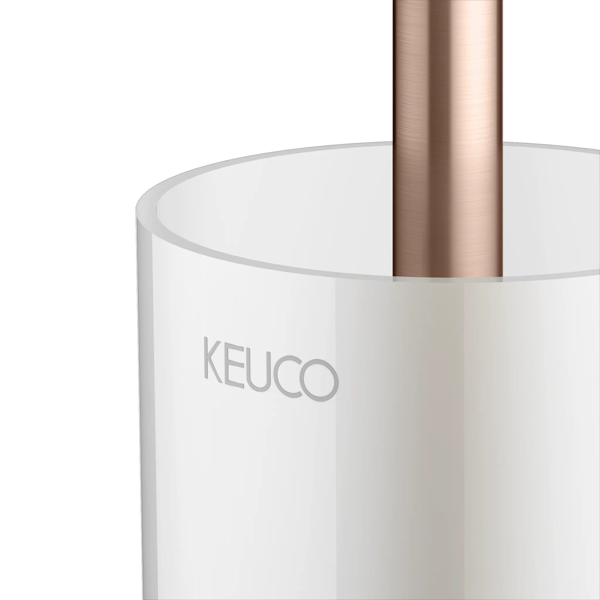 KEUCO EDITION 11 Toilettenbürstengarnitur mit Echtkristall-Einsatz Rotgold gebürstet KEUCO EDITION 11 Toilettenbürstengarnitur mit Echtkristall-Einsatz Rotgold gebürstet