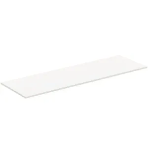 Waschtischplatte i.life B ohne Ausschnitt 1604x506x18mm Weiß matt