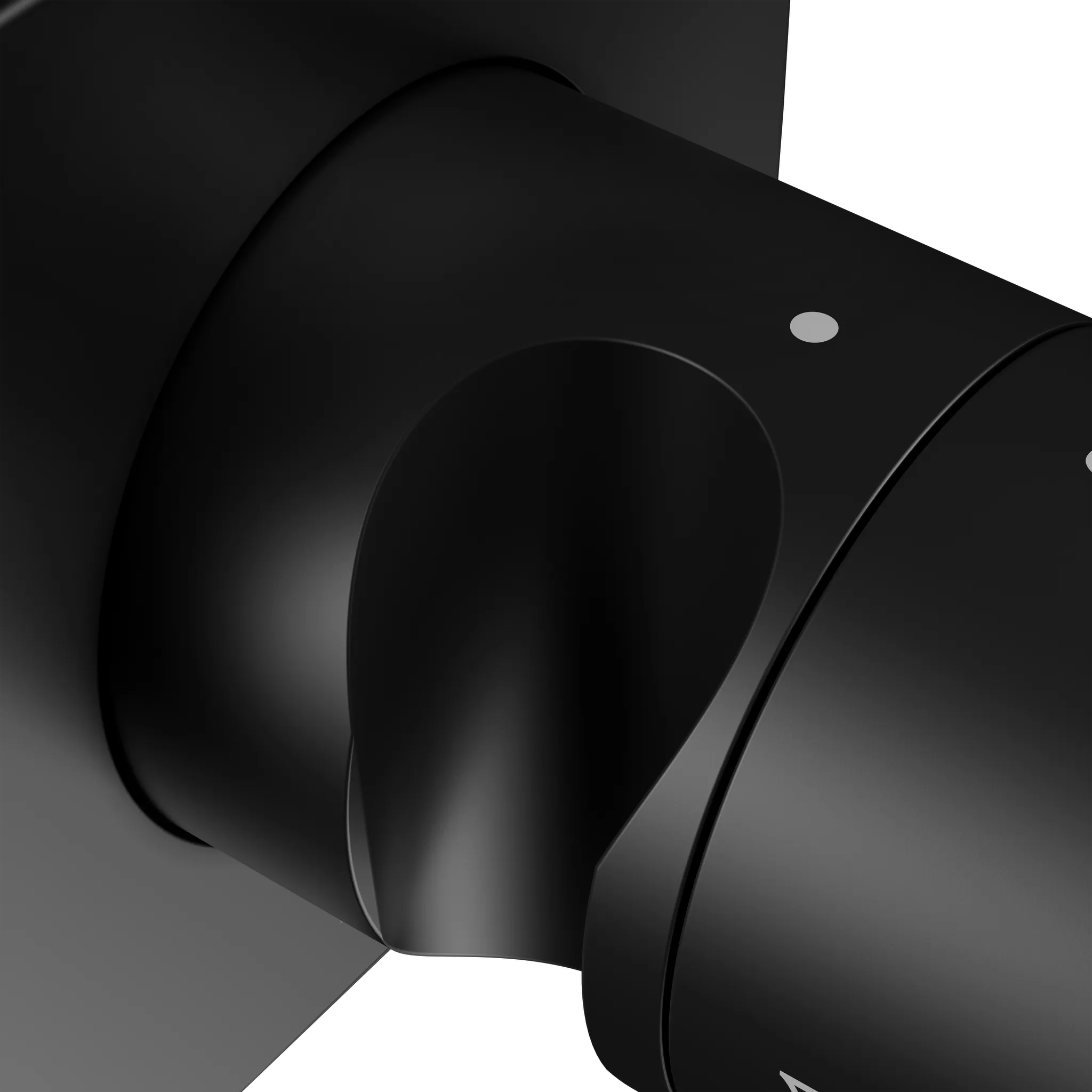 KEUCO IXMO Ab- und Umstellventil Unterputz für 2 Verbraucher mit Schlauchanschluss und Brausehalter schwarz matt