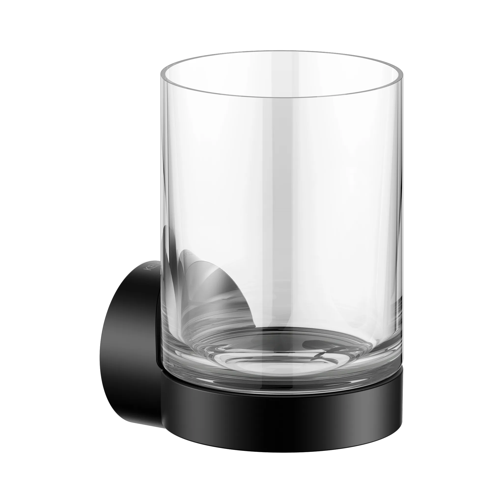 Collection REVA Glashalter mit Echtkristall-Glas schwarz matt Collection REVA Glashalter mit Echtkristall-Glas schwarz matt