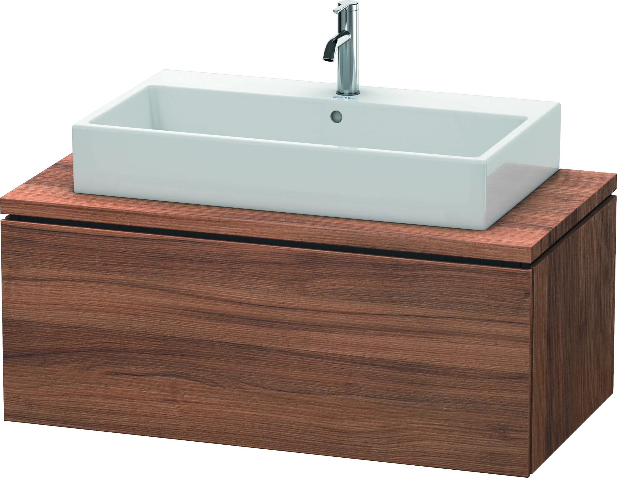 Duravit Waschtischunterschrank wandhängend „L-Cube“ 102 × 40 × 54,7 cm Nussbaum Natur