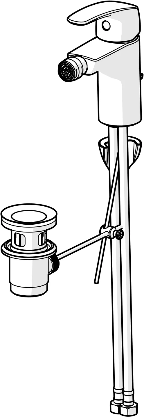 HansaPINTO Bidetarmatur Hansapinto 2017 Einhebelmischer DN15 Chrom