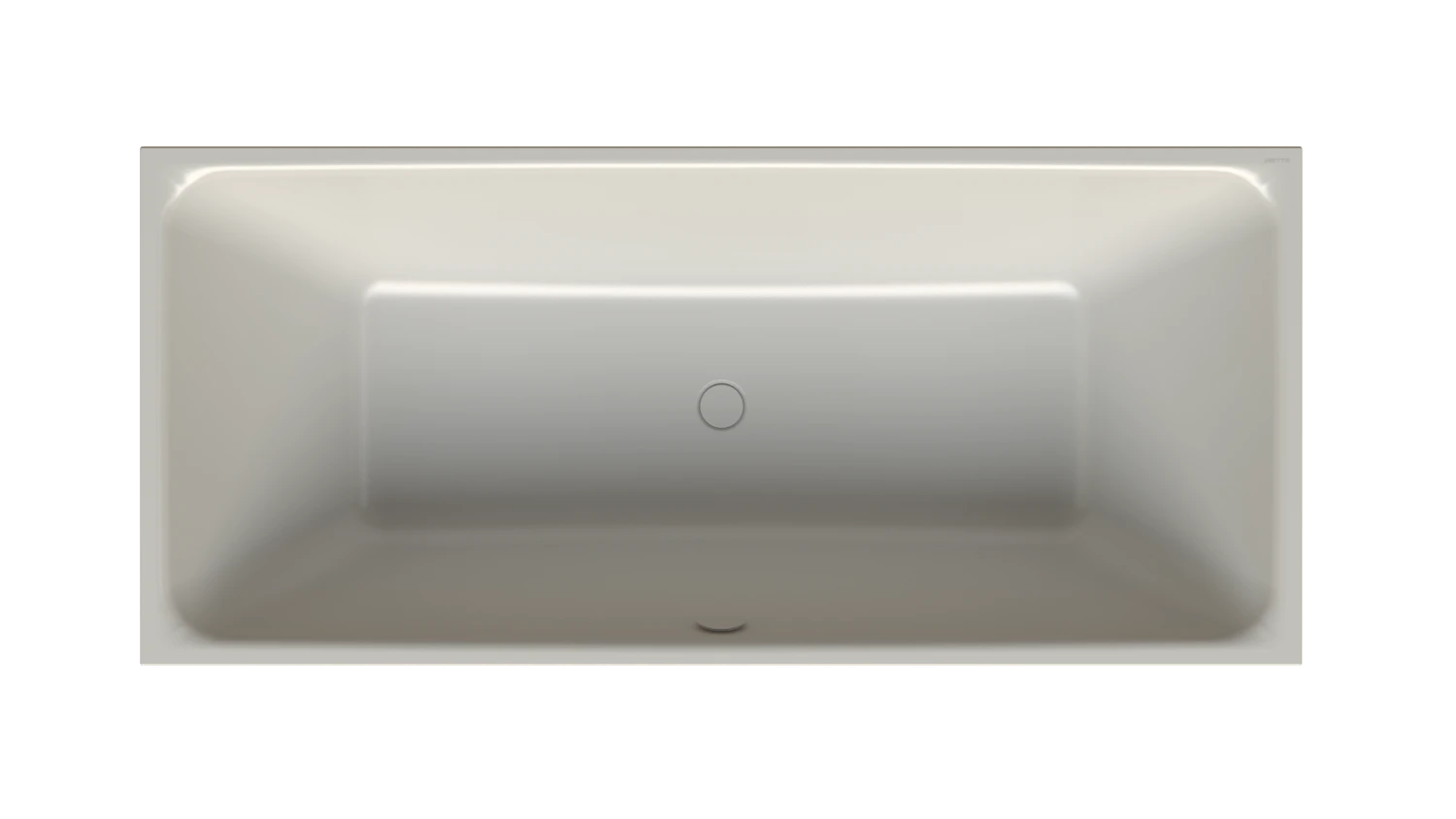 Bette Badewanne „BetteLoft Ornament“ freistehend rechteck 181 × 81 cm in Silver