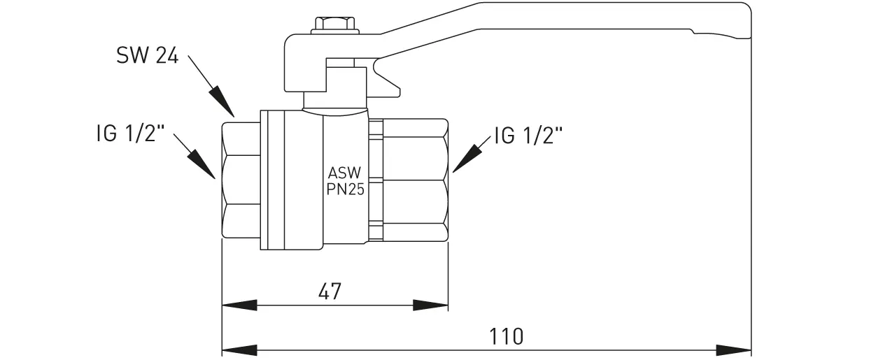 Stedo Kugelhähne (FormStahlhebel) Mess. Matt verchromt, 1/4″ Stedo Kugelhähne (FormStahlhebel) Mess. Matt verchromt, 1/4″