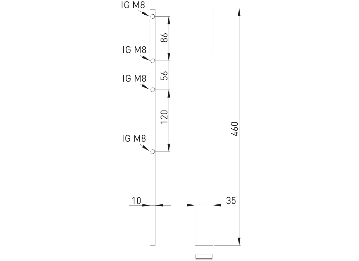 ASW HG-TEC Zubehör Heizung Standrohre 1160 mm