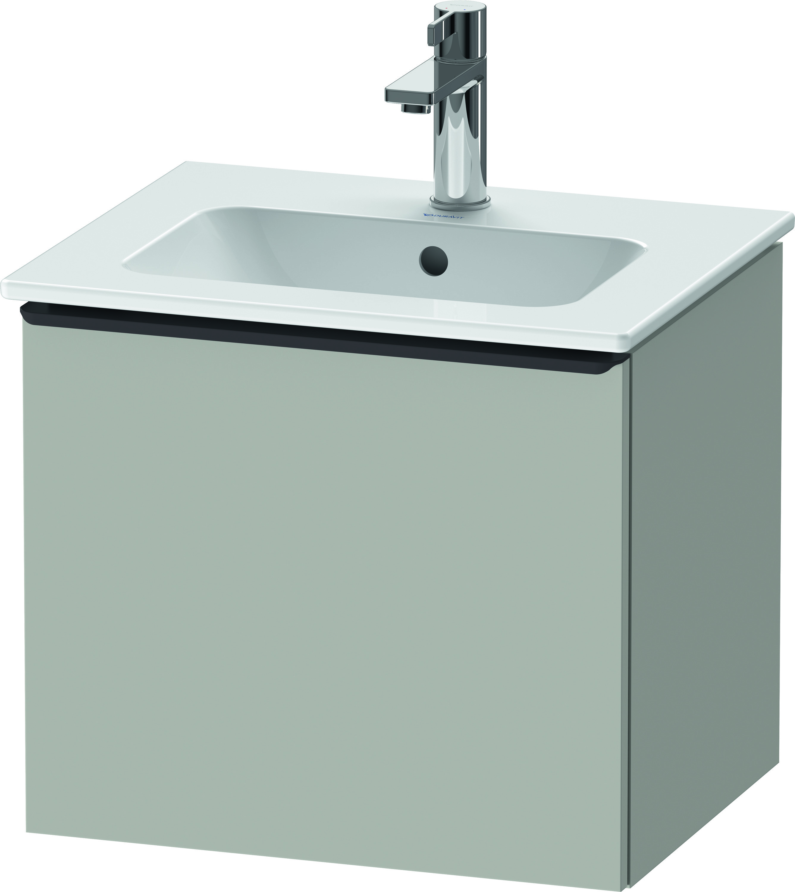 Duravit Waschtischunterschrank wandhängend „D-Neo“ 51 × 44 × 40,2 cm in Betongrau Matt