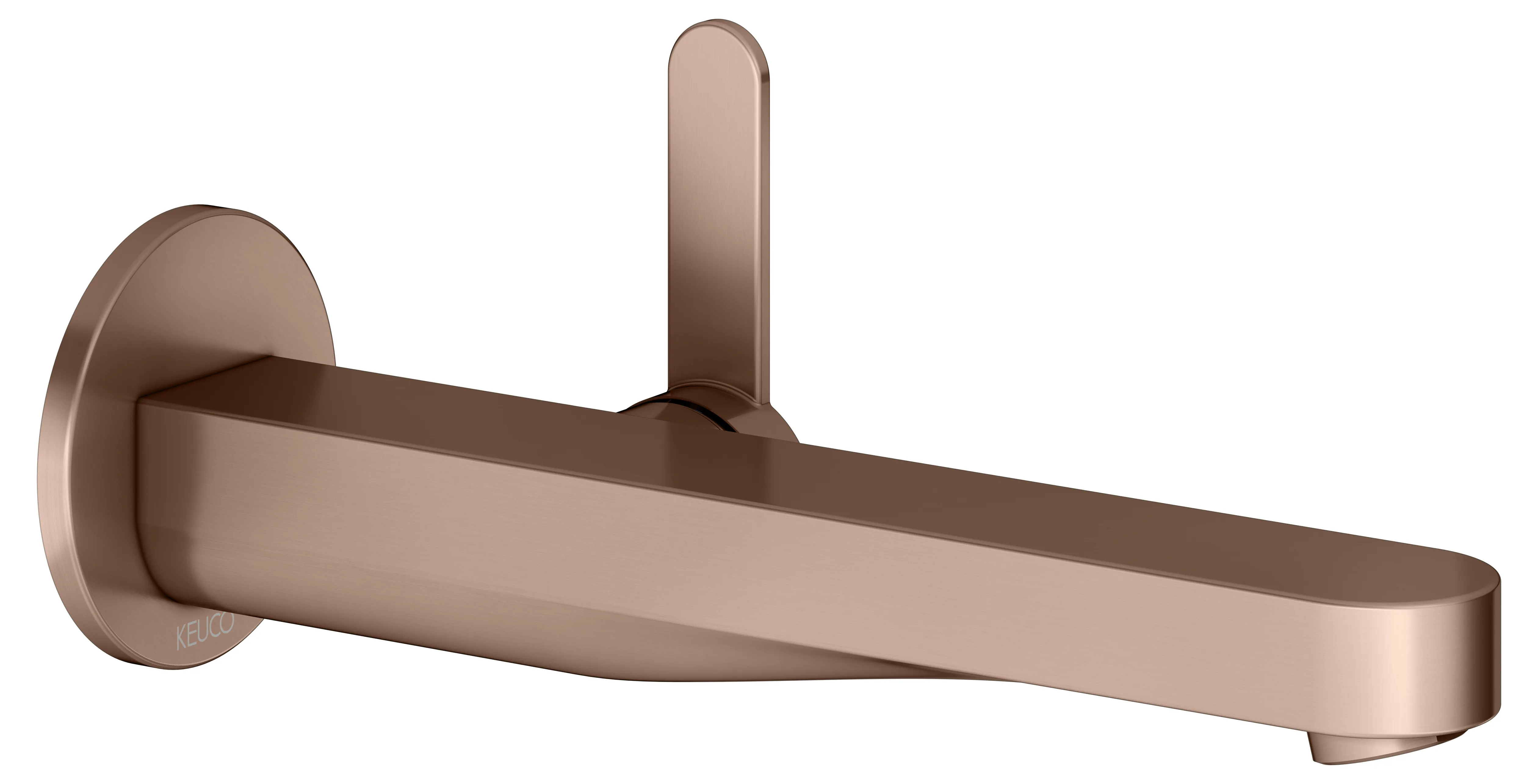 KEUCO IXMO Einhebel-Waschtischmischer Unterputz 1 Loch IXMO Flat für Wandmontage, rund Ausladung 225 mm/IXMO Flat Rotgold gebürstet KEUCO IXMO Einhebel-Waschtischmischer Unterputz 1 Loch IXMO Flat für Wandmontage, rund Ausladung 225 mm/IXMO Flat Rotgold gebürstet