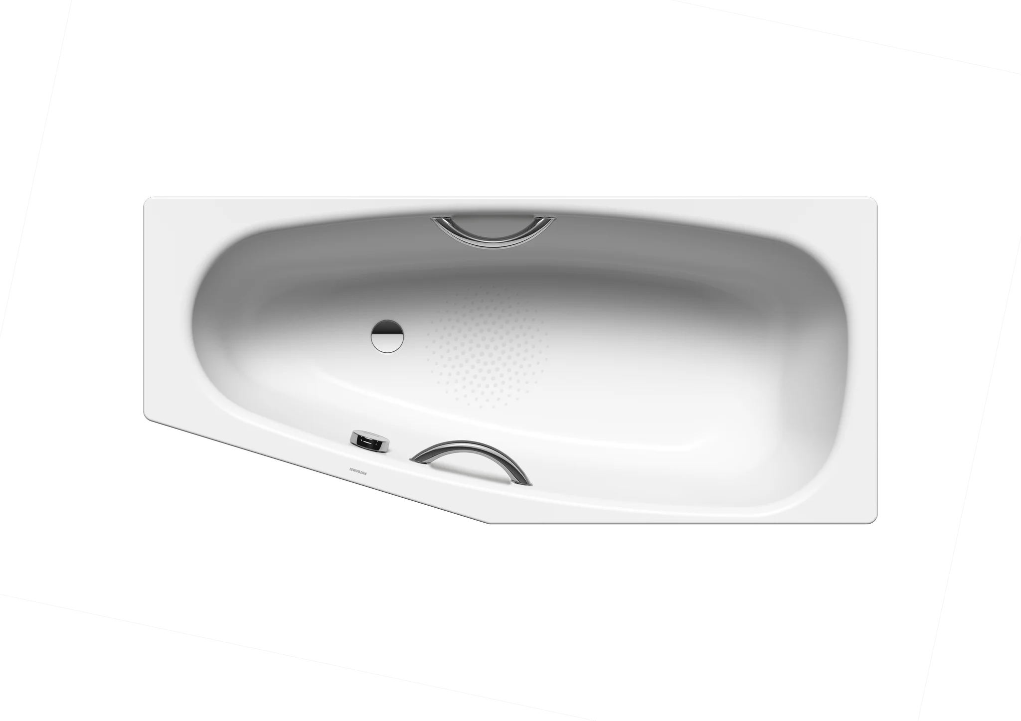 Kaldewei MINI STAR LINKS Badewanne, alpinweiß, Antislip, 1570x750 mm, 420 mm Tiefe