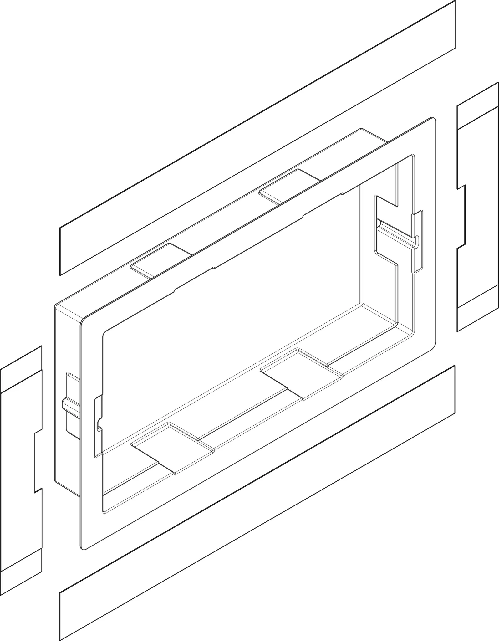 Hansgrohe Black Box Wandnische 60x30x10
