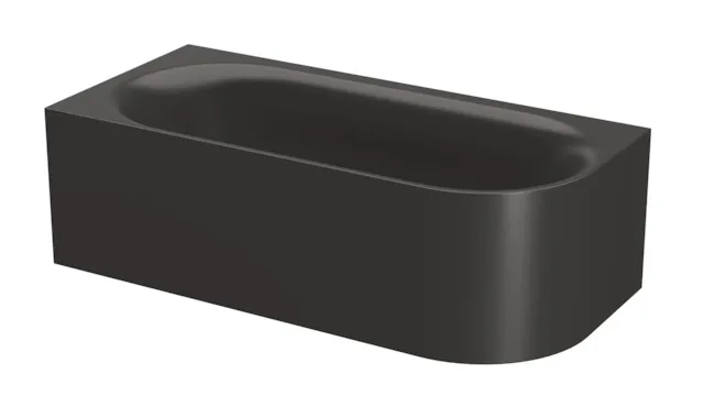 Bette BetteLux Oval IV Silhouette Badewanne Eck Sonderform Lux Oval IV, Anthracite, 1850x850x450 mm, 2-Sitzer Schürzenwanne, glasierter Titan-Stahl