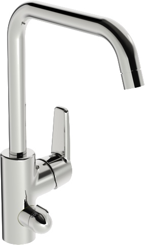 Hansa Einhand-Küchenarmatur „Polo“ Ausladung 200 mm in chrom Hansa Einhand-Küchenarmatur „Polo“ Ausladung 200 mm in chrom