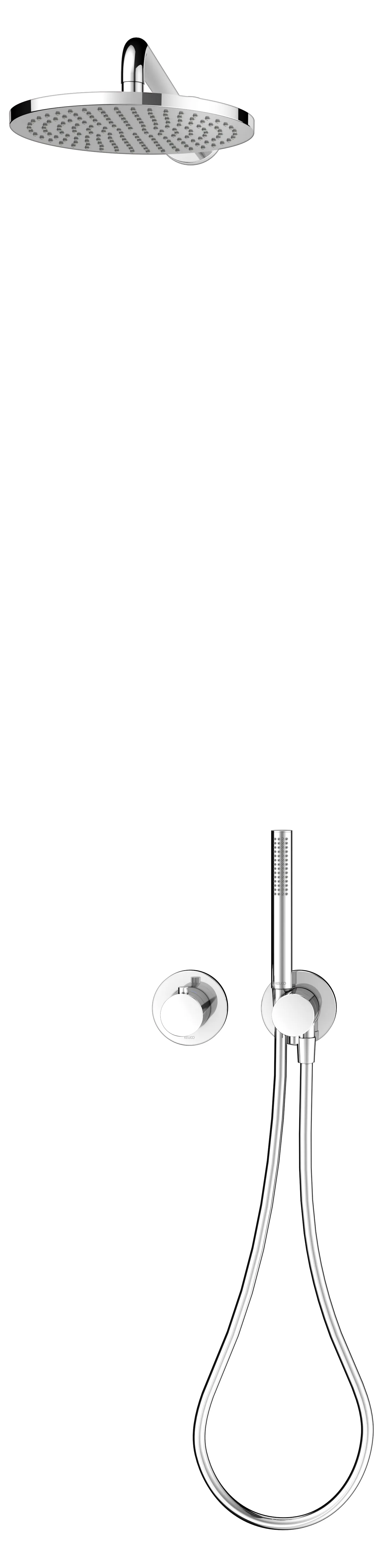IXMO Sets IXMO Set 7 Thermostatarmatur, rund mit Brausehalter u. Kopfbrause verchromt IXMO Sets IXMO Set 7 Thermostatarmatur, rund mit Brausehalter u. Kopfbrause verchromt
