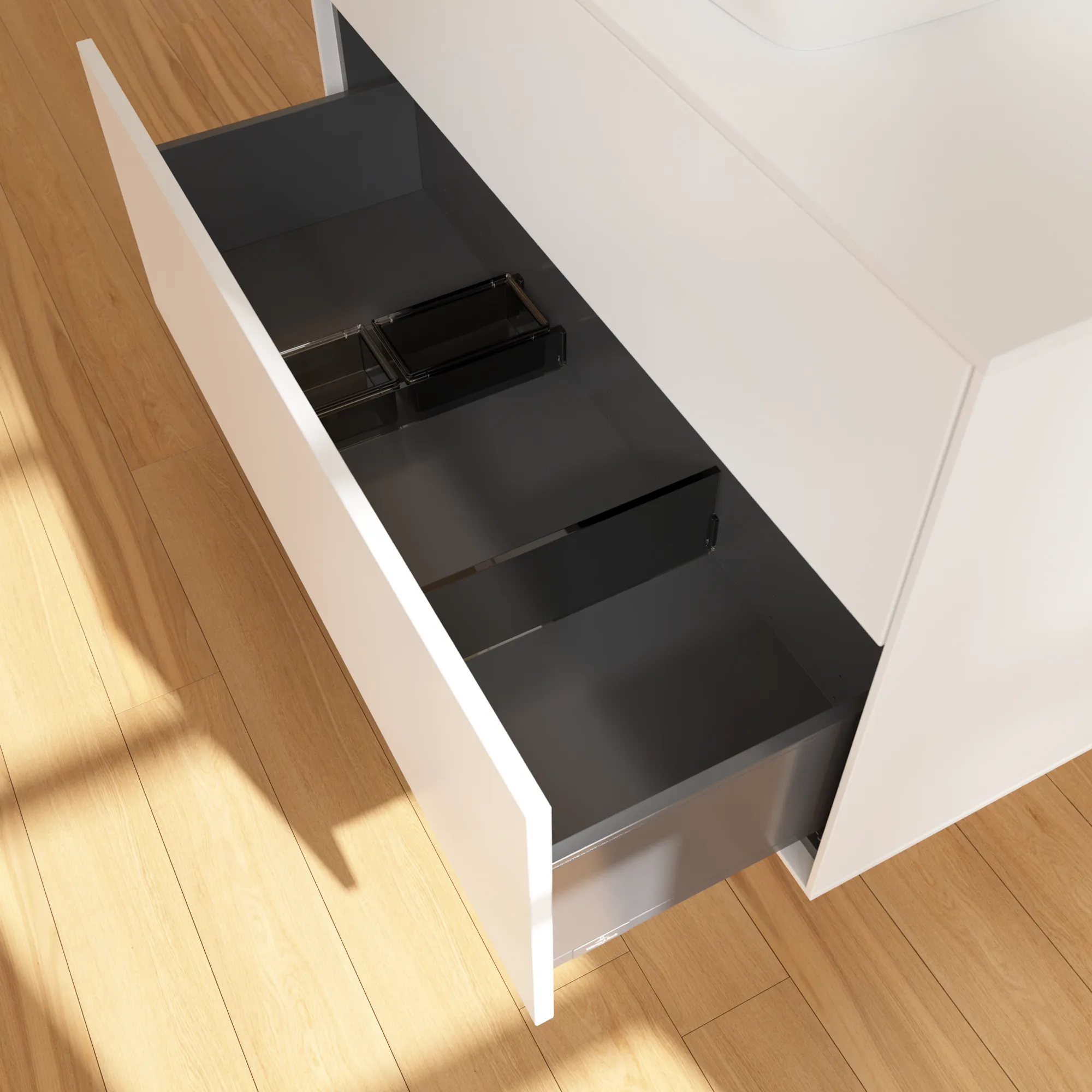 Villeroy & Boch Waschtischunterschrank „Finion“ für Schrankwaschtisch 1000 × 603 × 501 mm White Matt Lacquer, für Becken mittig, mit Hahnlochbohrung Villeroy & Boch Waschtischunterschrank „Finion“ für Schrankwaschtisch 1000 × 603 × 501 mm White Matt Lacquer, für Becken mittig, mit Hahnlochbohrung