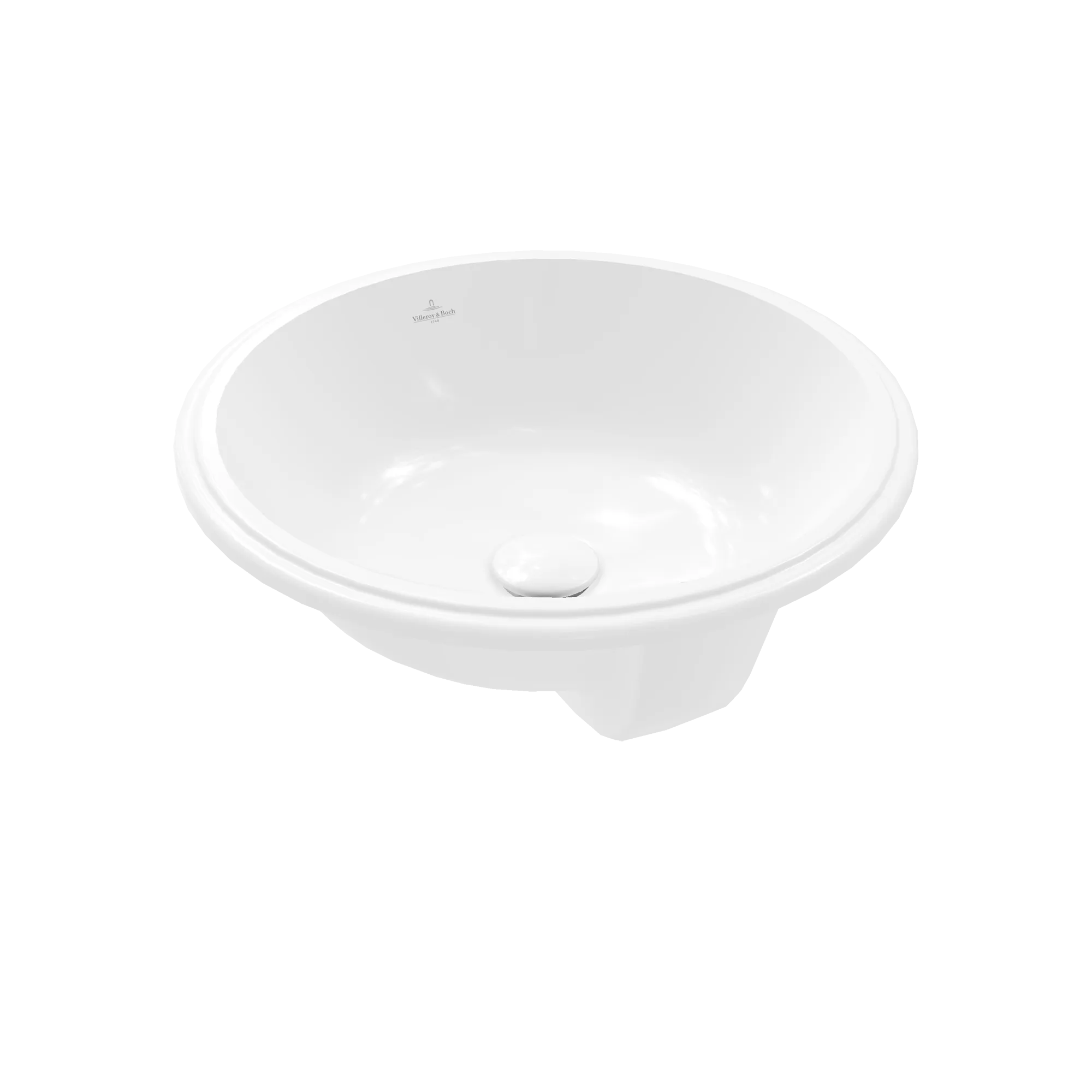 Villeroy & Boch Unterbauwaschtisch „Architectura“ ⌀ 450 mm, ohne Hahnlochbohrung in Weiß Alpin Villeroy & Boch Unterbauwaschtisch „Architectura“ ⌀ 450 mm, ohne Hahnlochbohrung in Weiß Alpin