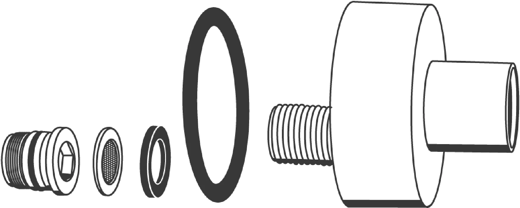 GROHE Anschlussverschraubung 47627 für Tenso THM Wanne/Brause AP chrom