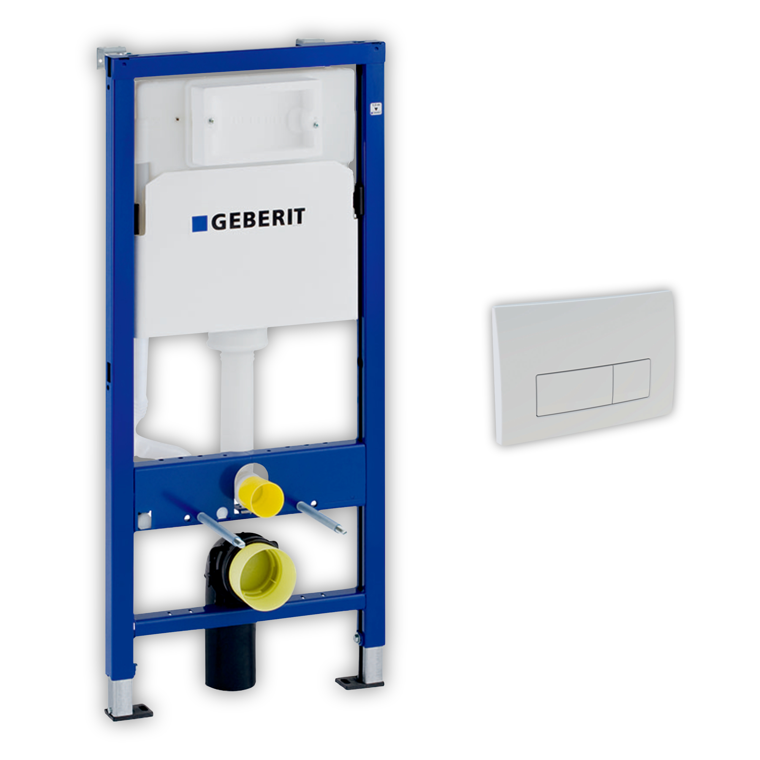 Vorwand-/Einbauelement für Toilette mit Spülkasten Delta (UP100) Betätigungsplatte Geberit UP100 „Delta50“ in