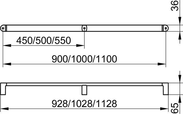 KEUCO Haltegriff „Elegance“ 928 mm Ausführung in Verchromt KEUCO Haltegriff „Elegance“ 928 mm Ausführung in Verchromt