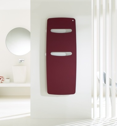 Zehnder Design-Heizkörper „Vitalo Spa“ für Warmwasser-Zentralheizung mit Anschlussbox „EasyFit“ 69 × 180 cm in Verkehrsweiß (RAL 9016, glänzend)