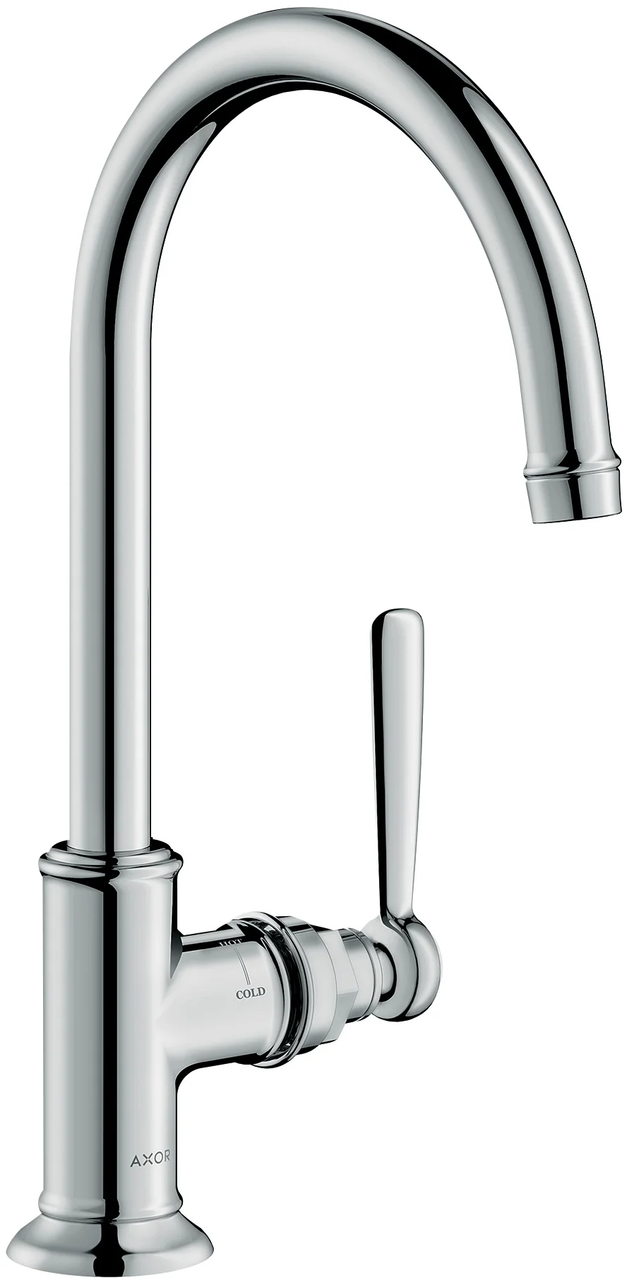 Hansgrohe AXOR Montreux Einhebel-Waschtischmischer 210, Chrom, Ausladung 175 mm, Auslaufhöhe 209 mm, Hebelgriff, Laminarstrahl, max. Durchfluss 5 l/min