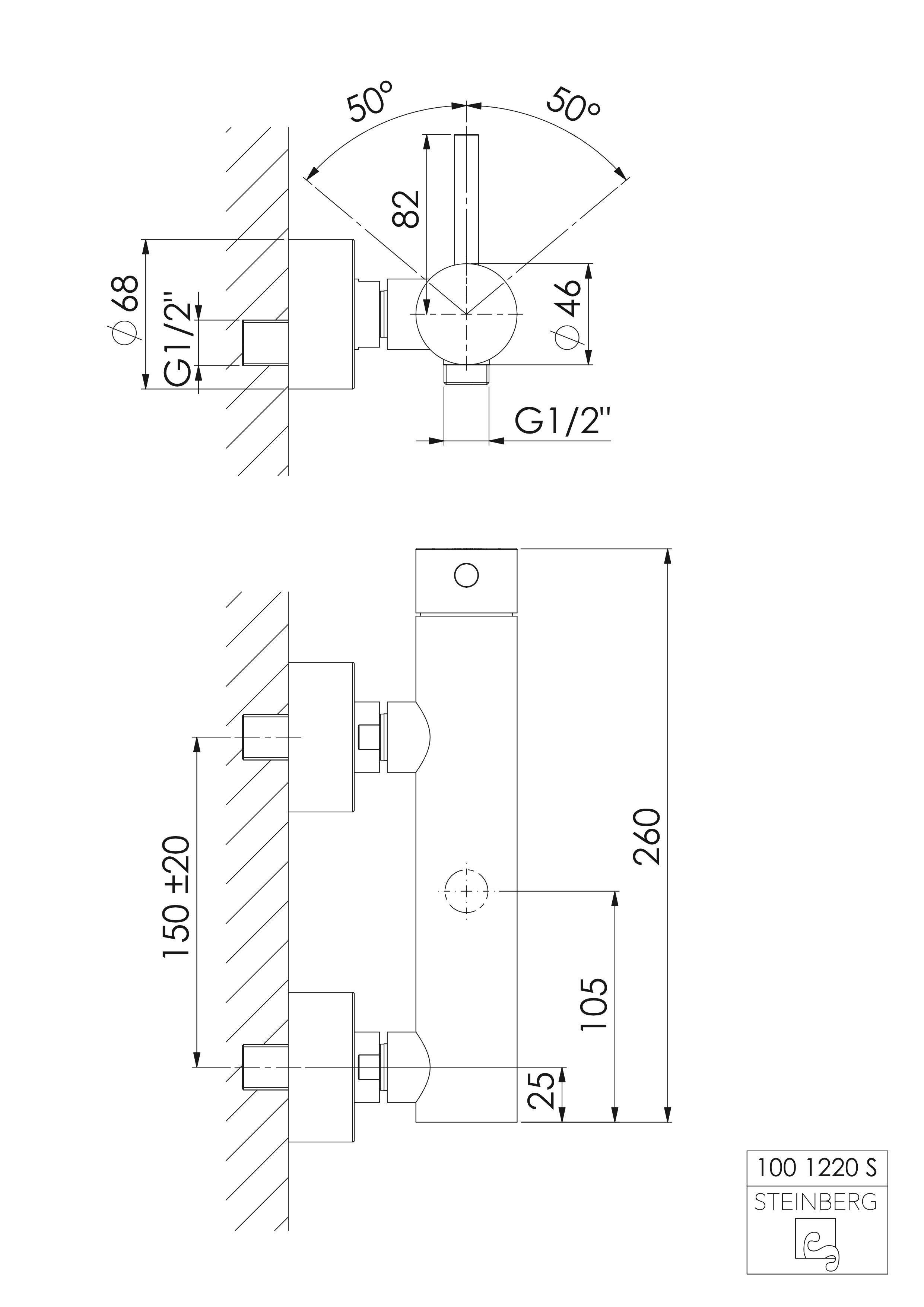 Serie 100 Brause-Einhebelmischbatterie ½″ Serie 100 Brause-Einhebelmischbatterie ½″