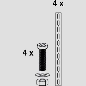 SANIT Befestigungsset UP-Spülkasten 8cm