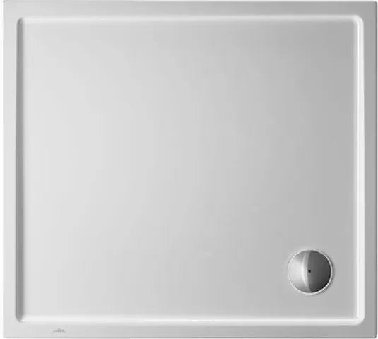 Duravit rechteck Duschwanne „Starck Slimline“ 100 × 90 cm mit Antislip, ohne Oberflächenveredelung, in Weiß