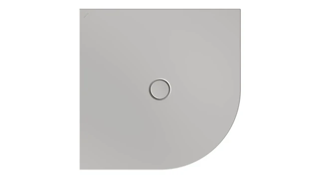 Bette viertelkreis Duschwanne „BetteFloor Corner“ 100 × 100 cm in Dust