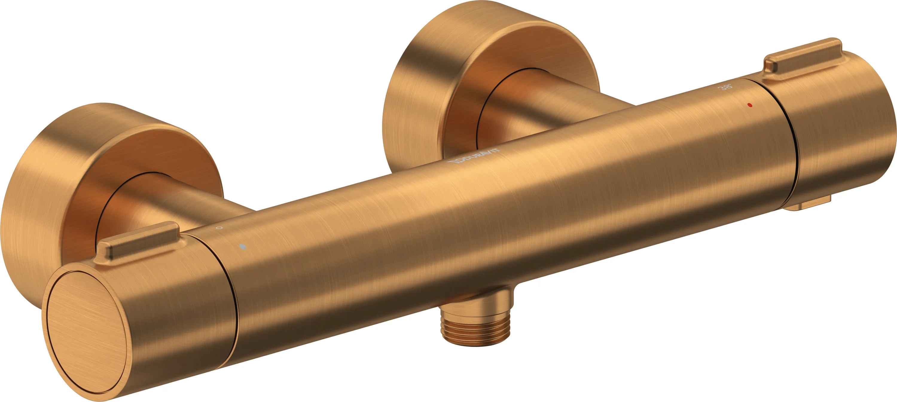 Zweihand-Duscharmatur „Thermostatarmaturen“ in Bronze (gebürstet)