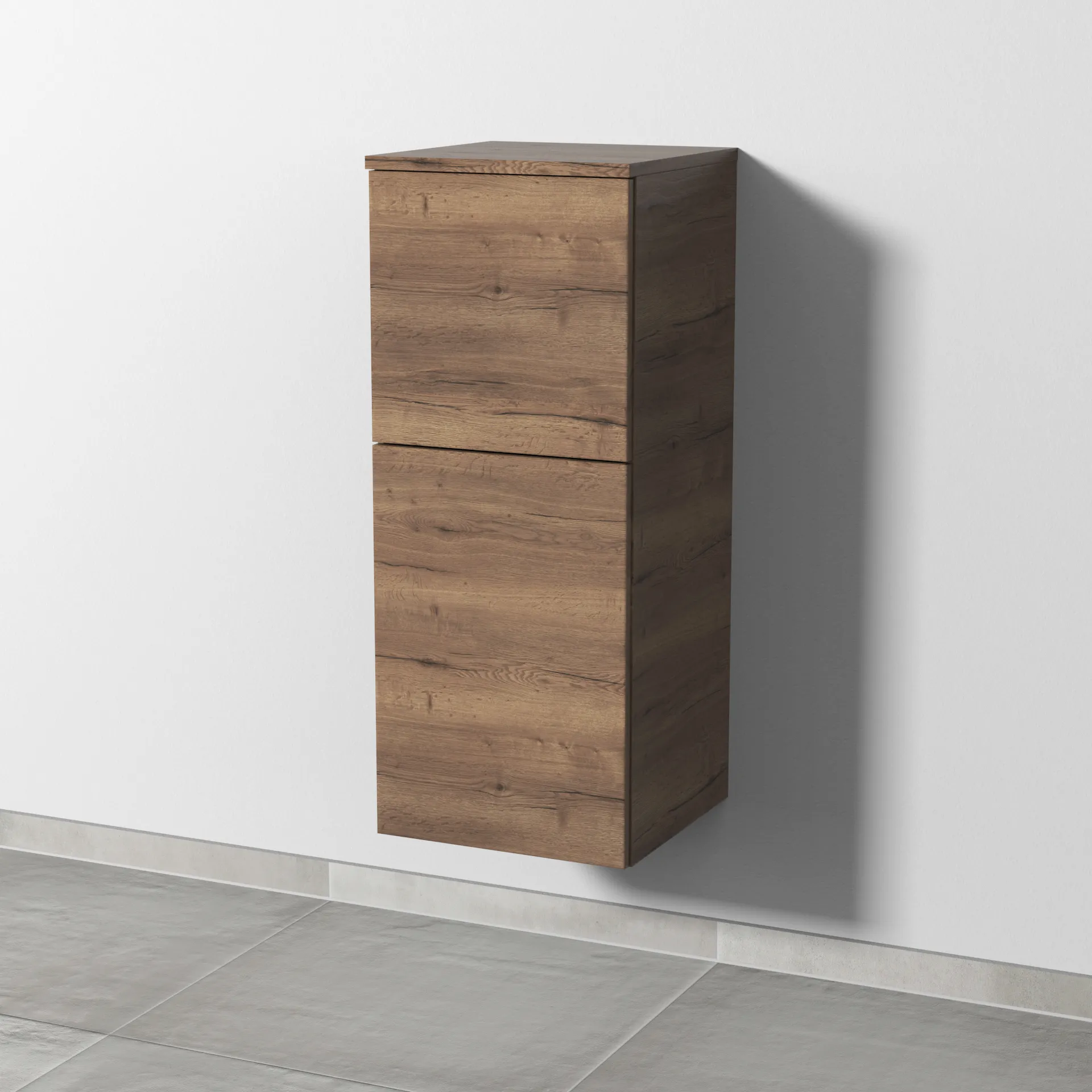 Sanipa Mittelschrank „3way“ 350 × 850 × 345 mm Anschlag links, in Eiche Tabak, Anschlag links