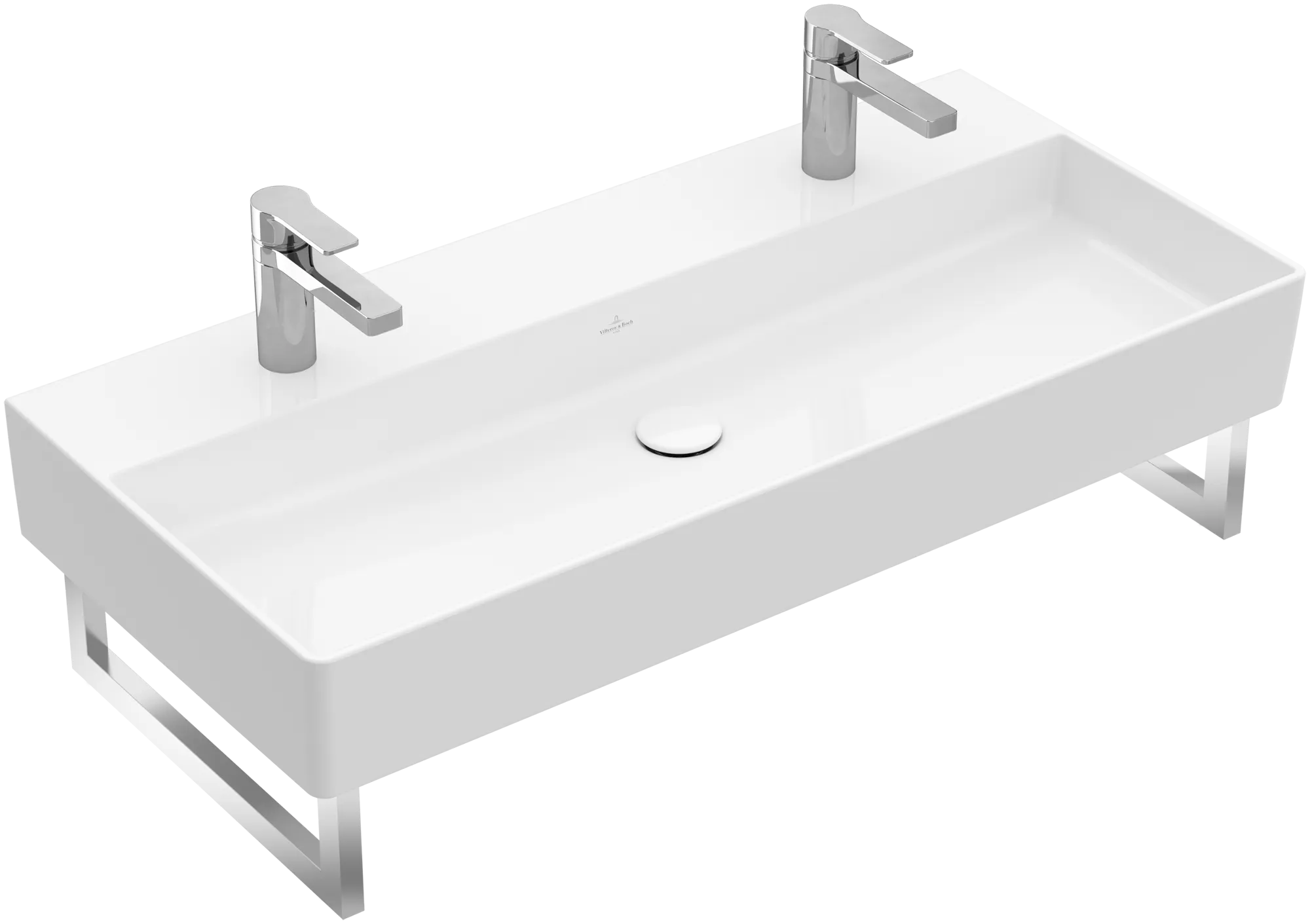Villeroy & Boch Memento 2.0 Waschbecken TitanCeram 1000x470mm Rechteck Weiß Alpin