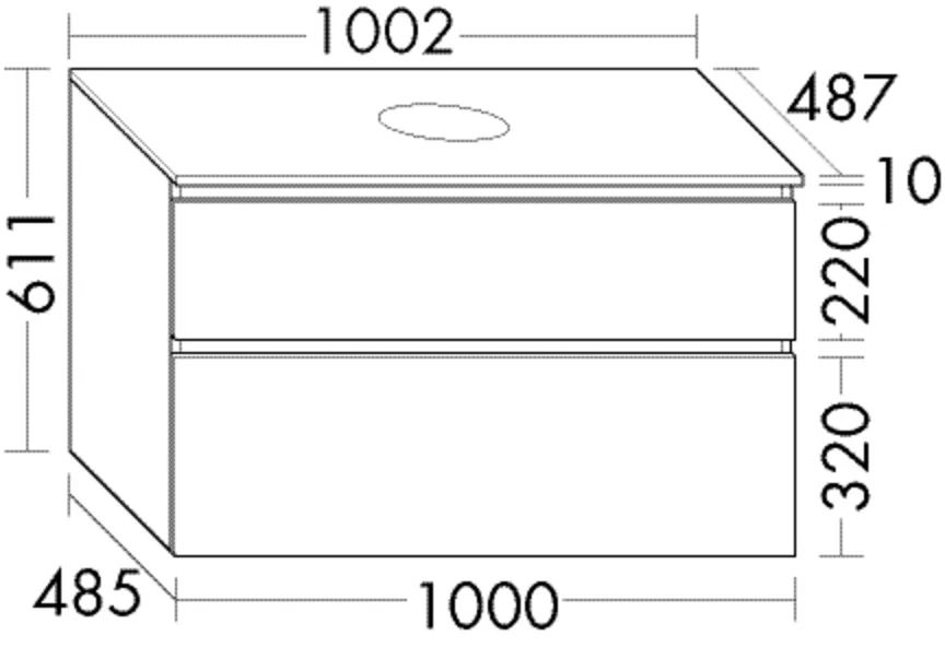 burgbad Waschtischunterschrank „Lin20“ 1042 × 651 × 527 mm in Sandstein Hochglanz burgbad Waschtischunterschrank „Lin20“ 1042 × 651 × 527 mm in Sandstein Hochglanz