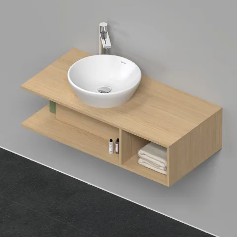 Duravit Waschtischunterschrank wandhängend „D-Neo“ 100 × 26 × 48 cm Eiche Natur
