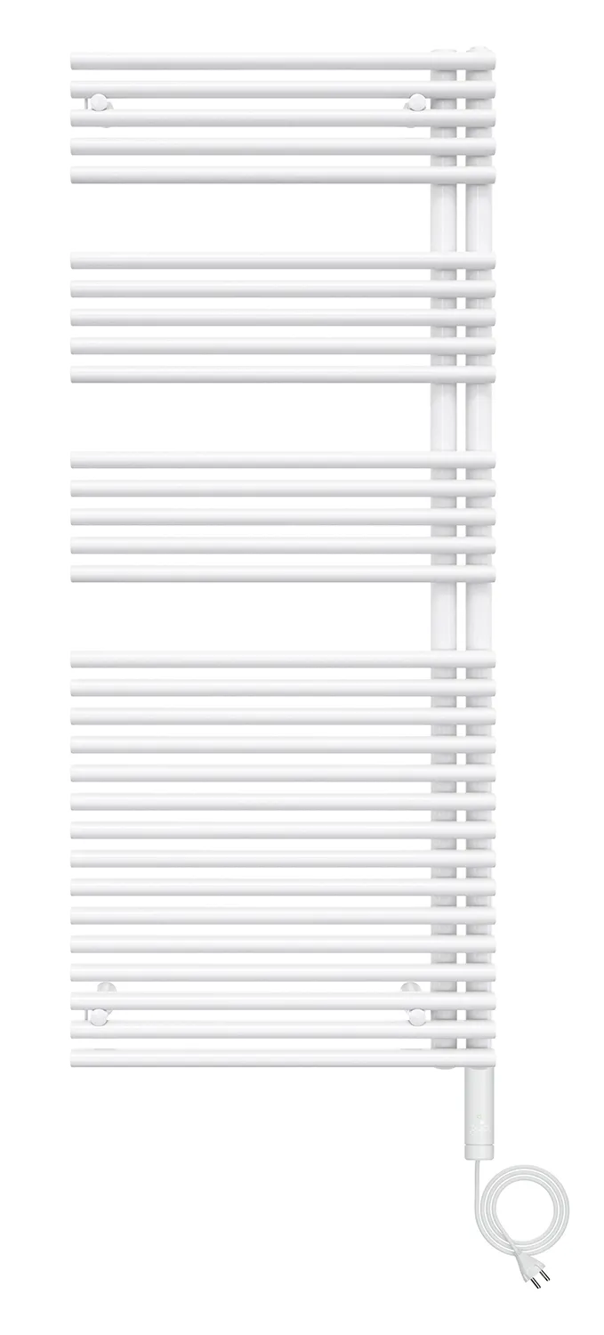 Zehnder Design-Elektroheizkörper „Forma Asym“ 59,6 × 144,1 cm in Inox Look (glänzend)