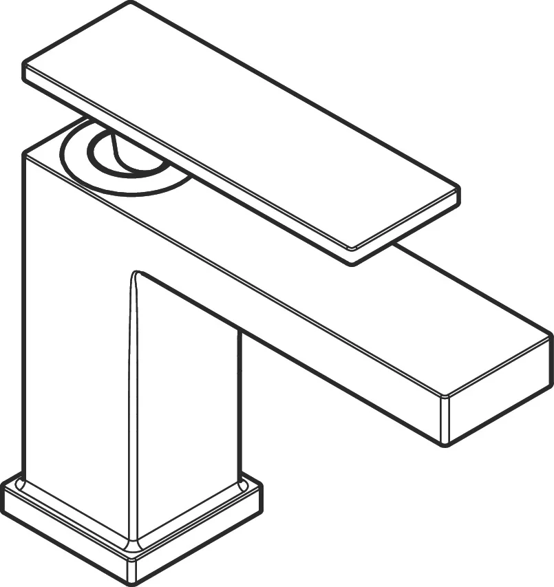 Hansgrohe Tecturis E Standventil 80 mit Hebelgriff, Brushed Bronze, Ausladung 122 mm, Auslaufhöhe 90,0 mm, max. Durchflussmenge 4 l/min bei 3 bar