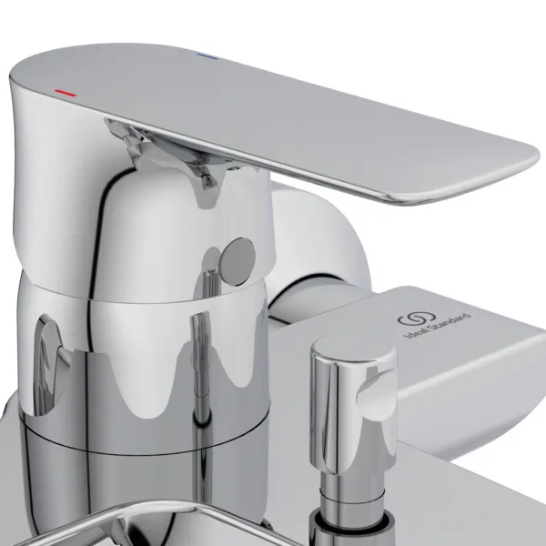 Badearmatur Aufputz Connect Air mit Handbrause-Set Ausladung 174mm Brushed Gold Badearmatur Aufputz Connect Air mit Handbrause-Set Ausladung 174mm Brushed Gold