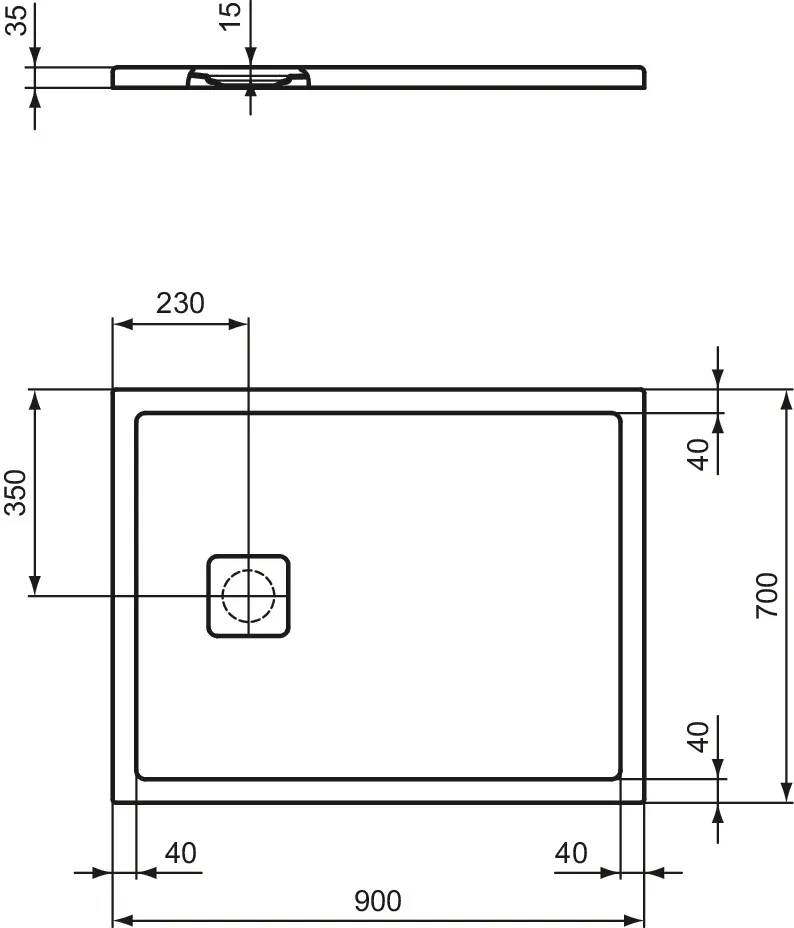 Ideal Standard Duschwanne „UltraFlatEvo“ Ideal Standard Duschwanne „UltraFlatEvo“