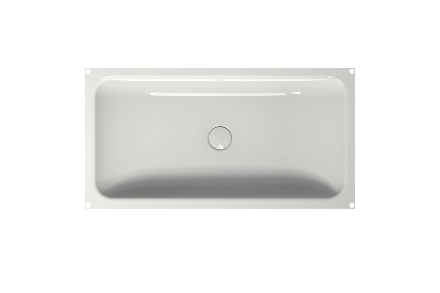 Unterbauwaschtisch „BetteOne“ 767 × 400 × 130 mm in Edelweiß Unterbauwaschtisch „BetteOne“ 767 × 400 × 130 mm in Edelweiß