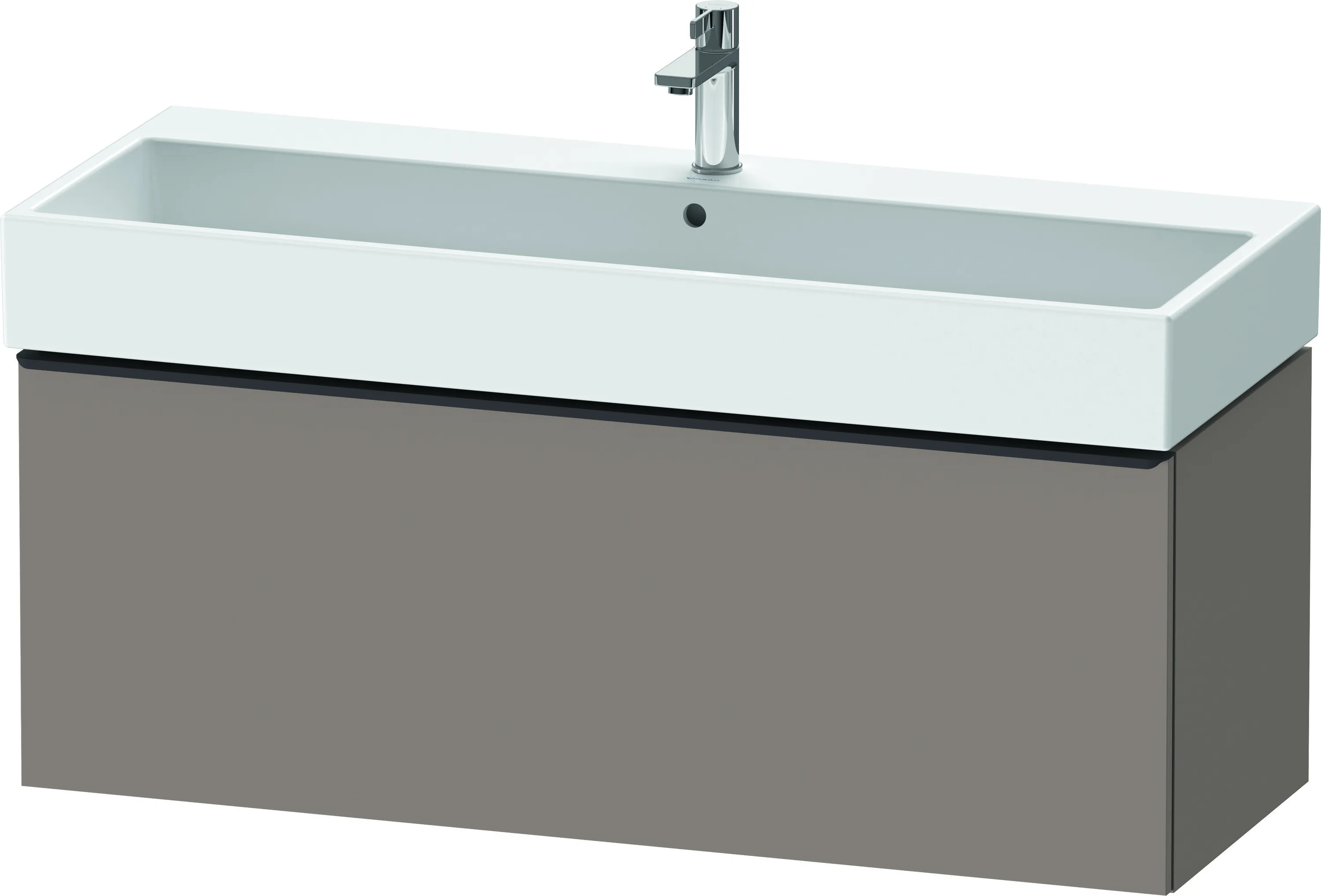 Duravit Waschtischunterschrank wandhängend „D-Neo“ 118,4 × 44 × 44,2 cm Basalt Matt Duravit Waschtischunterschrank wandhängend „D-Neo“ 118,4 × 44 × 44,2 cm Basalt Matt