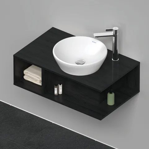 Duravit Waschtischunterschrank wandhängend „D-Neo“ 80 × 26 × 48 cm Eiche Schwarz