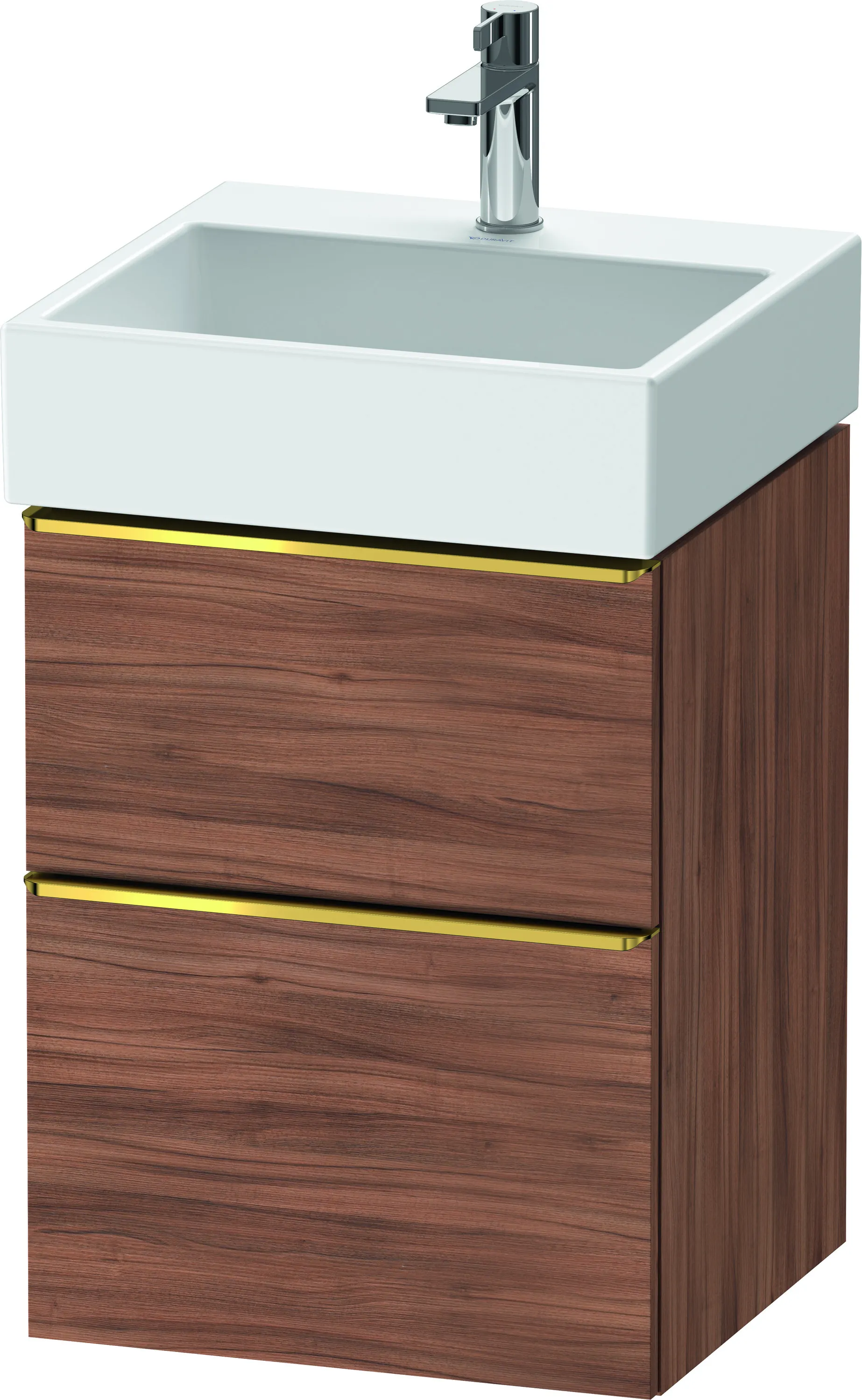 Duravit Waschtischunterschrank wandhängend „D-Neo“ 48,4 × 62,5 × 44,2 cm Nussbaum Natur