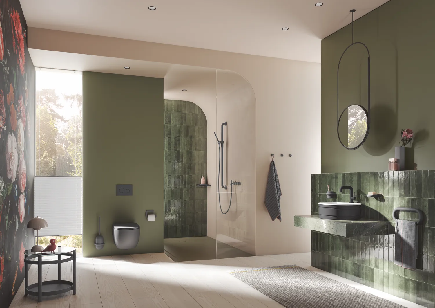 Eckablage der Serie 477, Polyamid, matt, zur Wandmontage oder in Wandecken (80° - 135°), Ablagefläche 150 mm im Durchmesser, in Farbe 99 (Reinweiß)