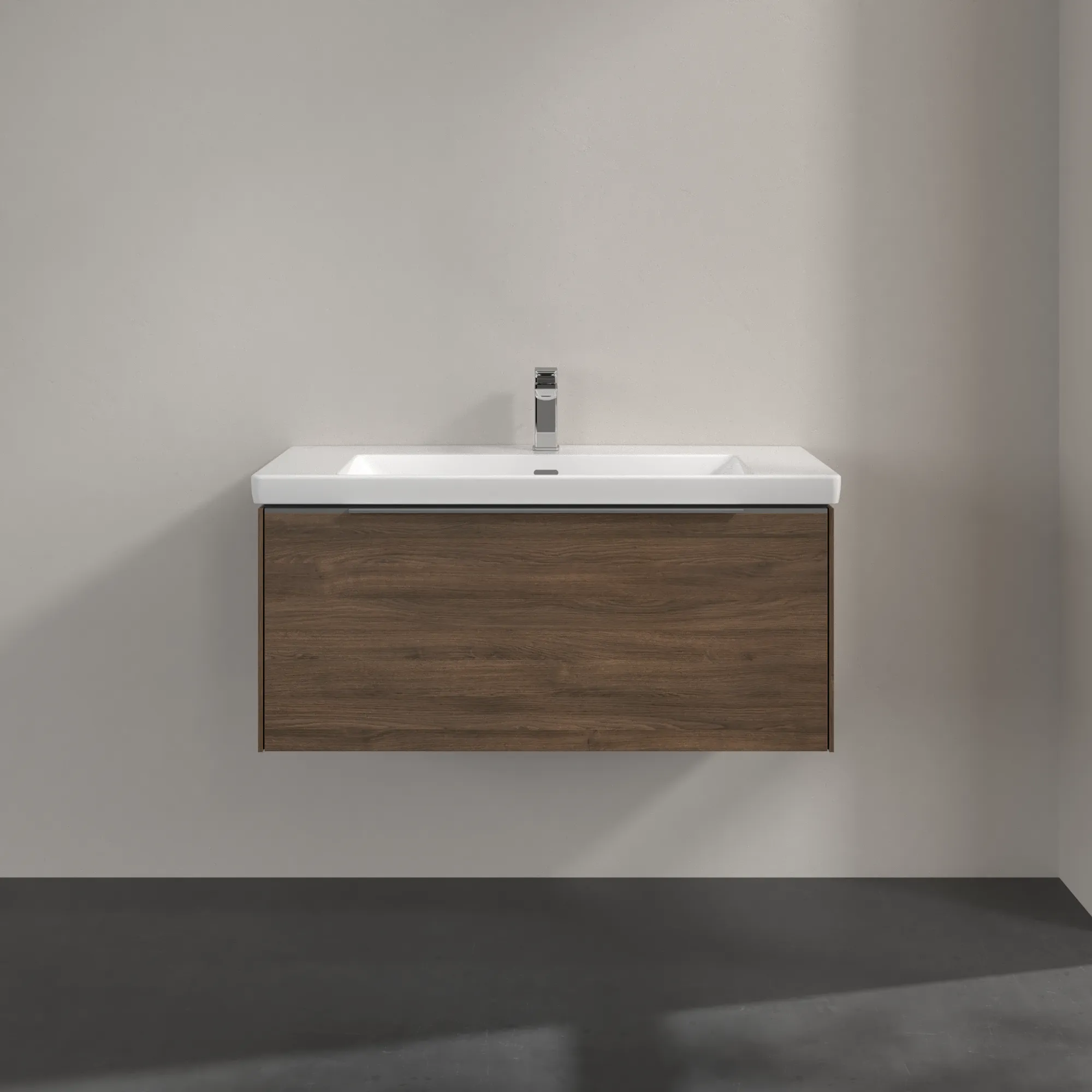 Villeroy & Boch Waschtischunterschrank „Subway 3.0“ für Schrankwaschtisch 973 × 429 × 478 mm Arizona Oak, für Becken mittig