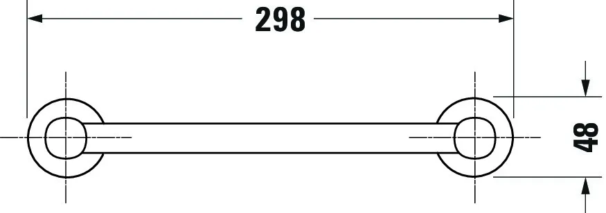 Duravit Badewannengriff „D-Code“ in chrom Duravit Badewannengriff „D-Code“ in chrom