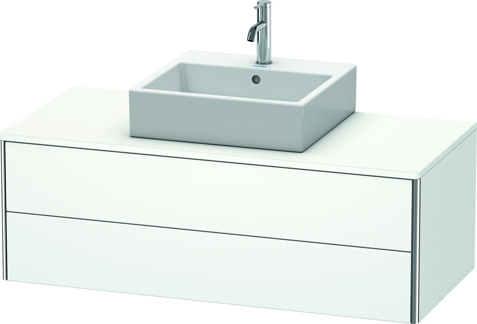 Duravit Waschtischunterschrank wandhängend „XSquare“ 120 × 40 × 54,8 cm Weiß Matt Duravit Waschtischunterschrank wandhängend „XSquare“ 120 × 40 × 54,8 cm Weiß Matt