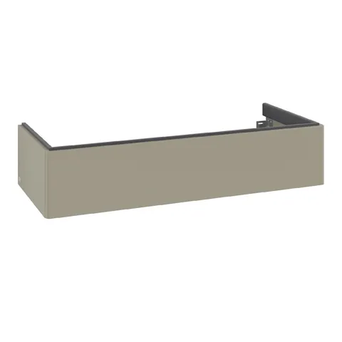 Villeroy & Boch Waschtischunterschrank für Schrankwaschtisch „Antao“ 1188 × 256 × 493 mm Stone Grey Matt Lacquer, ohne Hahnlochbohrung, für Becken links, ohne Beleuchtung