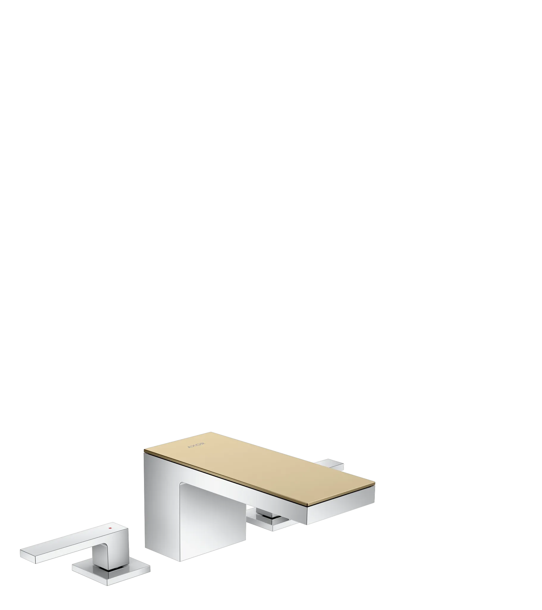 Hansgrohe AXOR MyEdition 3-Loch Waschtischarmatur 70 mit Push-Open Ablaufgarnitur, Chrom Hansgrohe AXOR MyEdition 3-Loch Waschtischarmatur 70 mit Push-Open Ablaufgarnitur, Chrom