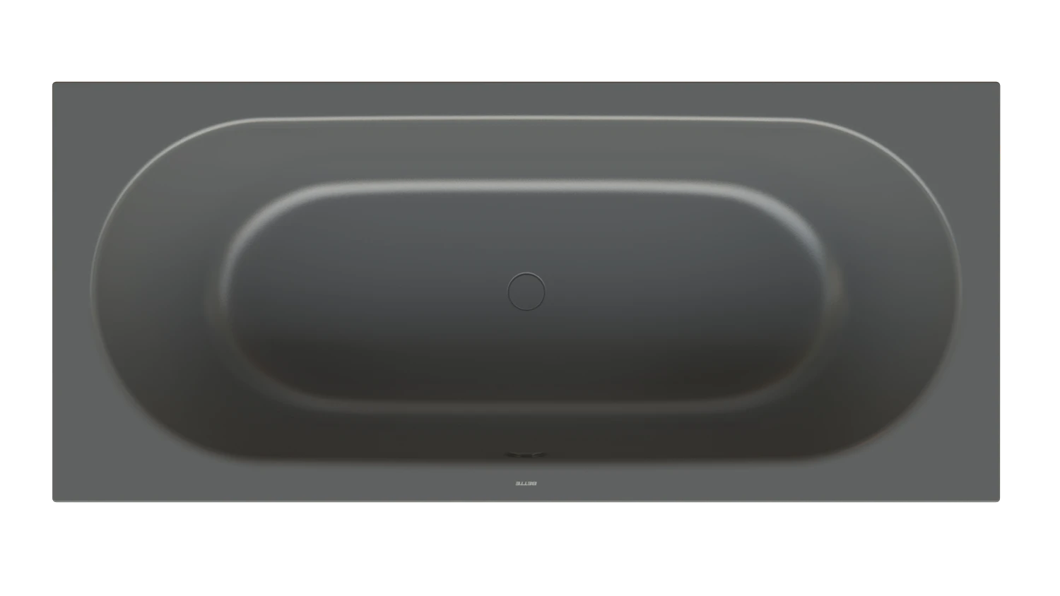 Bette Badewanne „BetteStarlet Spirit“ rechteck 180 × 80 cm Zarge ohne Zarge, Eckabschnitt ohne Eckabschnitt, ohne Wannenträger, in Raven